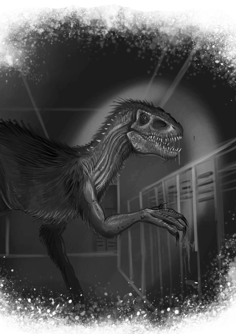 Creature at the lockers